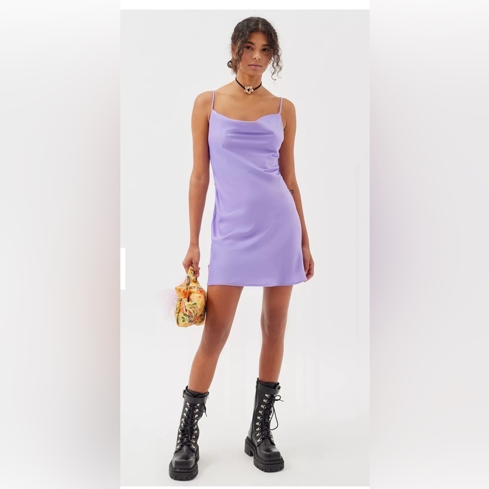 Urban Outfitters Mallory Cowl Neck Slip Dress